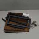 ARCOBIS 20 Inch Monitor Riser, Wood & Metal Computer Monitor Stand Riser for Desk, Rustic Brown