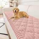 Smiry Couch Cover for Dogs Washable, Non Slip Fuzzy Pet Sofa Protector, Soft Thick Furniture Cover for Sofa, Loveseat and Sectional, Scratch & Pet Hair Resistant (Dusty Rose, 27.6" x 70.9")