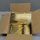 300 Gold Disposable Plastic Flatware Set - 100 Forks, 100 Spoons, 100 Knives - Heavy Duty Silverware for Party Bulk