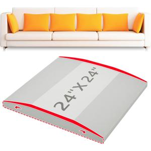 HAVARGO Couch Cushion Support High Density Foam 24X24X2.4 Inches Sofa Couch Supports for Sagging Cushions Light Grey 1Pc with Anti Slip Mesh Fabric