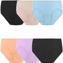 Fruit of the Loom womens Breathable Underwear, Moisture Wicking Keeps You Cool & Comfortable, Size 8, Pack Of 4