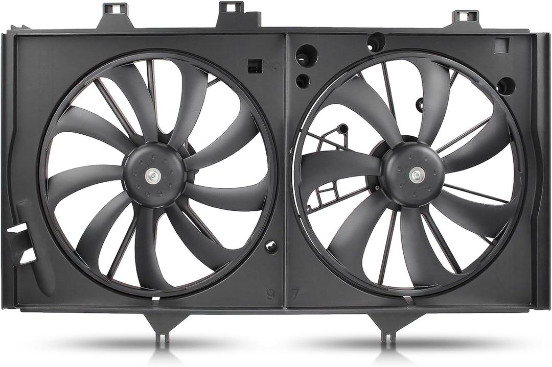 AUTOKAY Dual Condenser Cooling Radiator Fan for Toyota Camry 2012-2017 2.5L L4 Engine Replace TO3115169 622760