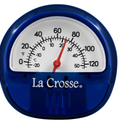 La Crosse 104-106BL Blue Analog Thermometer with Magnetic Back (2 Packs)