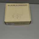 CD Player with Built-in Speakers Portable Bluetooth Input&Output Desktop CD Players for Home with Screen Display, Ambient Lighting, FM Radio, White Noise Mode, Remote Control, USB Type-c, White