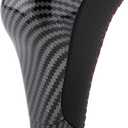 Shift Knob Carbon Fiber Leather Automatic Gear Shift Knob Compatible with Toyota 4Runner 2012-2022 Compatible with Tundra 2014-2021 PTR57-34141 PTR5734141 PTR57-34141-02 PTR573414102