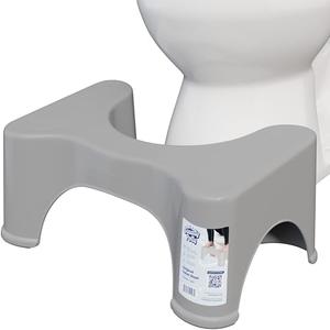 Squatty Potty The Original Bathroom Toilet Stool Height, Grey, 9"