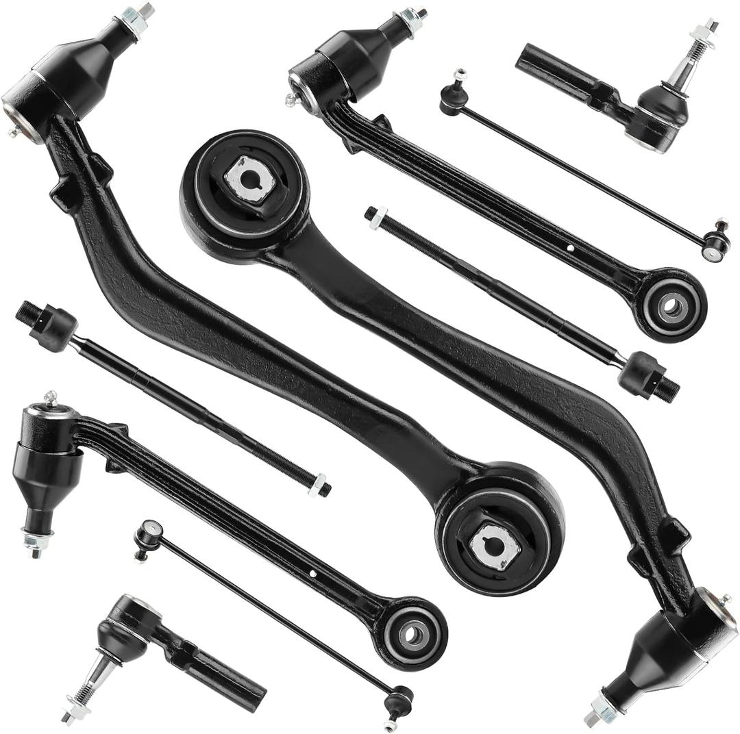 Front Lower Control Arm w/Ball Joint for Chevy Camaro 3.6L 6.2L 2010-2011, 6.2L V8 2012, 3.6L V6 2013-2015, Forward & Rearward, Sway Bar End Link, 10 Pcs Suspension Kit K621479 K621478 K621481