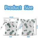 3 x AASRR Wet Dry Bag, Wet Bag for Swimsuit, Travel, Beach, Pool, Diapers, Dirty Yoga Gym Clothes, Makeup Bag, Pineapple Summer Vacation Essentials