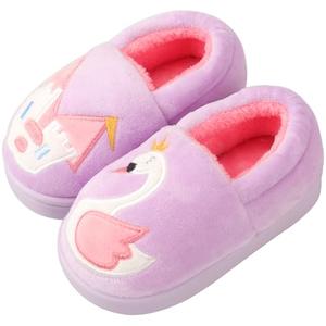 OWIF Toddler Slippers Boys Girls Little Kids House Slipper Cute Warm Soft Indoor Bedroom Shoes with Non-slip Sole 4-5T