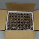 48 Pack 2oz Amber Glass Dropper Bottles, Glass Eye Dropper Bottles for Essential Oils, Perfumes