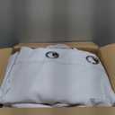 HolidayIdeas 4 Panels Linen Outdoor Curtains for Patio Waterproof White Curtains 84 Inch Length Set-Wide Curtains Weatherproof, Privacy, Textured for Pergola, Porch, Gazebo-110 Wide x 84" Long