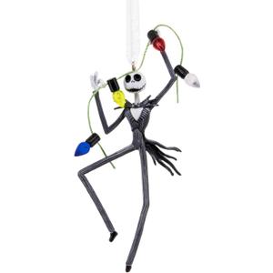 Hallmark Disney Tim Burton's The Nightmare Before Christmas Jack Skellington with Lights Christmas Ornament, Gifts for Disney Fans
