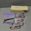Gaoye 1.75 Reading Glasses for Women, 6 pack Fashion Readers for Women Spring Hinge Eye Glasses, Blue Light Reading Glasses (*C1 Mix Color)