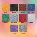 10Colors - 1LB Crushed Glass for Crafts Glitter Resin Art, Small Broken Glass Pieces Metallic Crystal Chips DIY Vase Filler Decoration 1-3mm (Metallic)