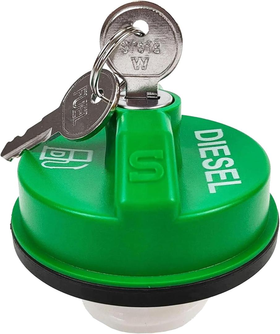 10591D Locking Diesel Gas Cap, Fuel Cap For Chevy Silverado Express C3500 K3500, Dodge Ram 3500 W350 D350, Ford F-250 E-350, GMC Sierra Savana. Replaces# 9MGC791, MGC791, 10591