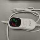 Heated Blanket Throw with 1/2/4/6/8 Hours Auto-Off 10 Heat Level, 50'' * 60'' Cozy Faux Rabbit Fur Bubble Electric Blanket with Overheat Protection(Tie-Dye Dark Grey)