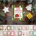 Christmas Gift Card Book 7 x 5 Inch Merry Christmas Booklet Organizer Greeting Card Album Keeper Personalized Gift for Merry Xmas Party Supplies(1 Pcs,Retro)