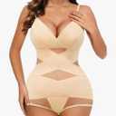Avidlove Shapewear Bodysuit for Women Body Shaper Tummy Control Shapewear Plus Size Body Suits with Snap Crotch XL