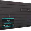 NeatiEase Slatwall Panel Wall Storage Systems, 2 x 4ft Slat Wall Paneling Garage Wall Organizer, Heavy Duty Wall Mounted PVC Wall Rack (Black) (2x4ft)
