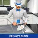 MR.SIGA Pot and Pan Cleaning Brush, Dish Brush for Kitchen, Pack of 2