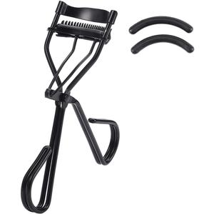 Uranian Eyelash Curlers with Built-in Comb Beauty Eyelashes Curlers Eyelash Cliper with 2 Replacement Silicone Refill Pads Premium Lash Curler Makeup Tool for Women and Girls (2 Black-Black Comb)