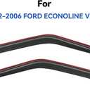 in-Channel Window Visors Rain Guards for 1992-2006 Ford E-150/E-250/E-350/E-450/E-550 Super Duty, Window Vent Wind Deflectors Visors Shades for 92-06 Econoline Cargo Van, 2PCS