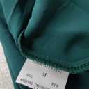 FAIABLE Mini Dress Deep V Sexy Dress Long Sleeve Dress for Women A-line High Waisted Casual Flowy Dress (Medium, Green)