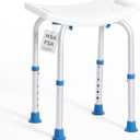 FSA/HSA Eligible Shower Chair for Inside Shower, Shower Stool for Insidetub, Tool-Free Assembly Shower Seat for Bathtub, Shower Bath Chairs for Seniors/Disabled by SOUHEILO