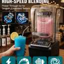 Commercial Quiet Blender, 80 oz Countertop Blender with Soundproof Shield, 2200W 46000RPM, 6-Blade, Smart Presets and DIY Modes, Self-Cleaning for Smoothies Ice Crushing Puree and Shakes, Black