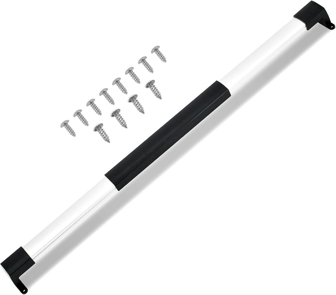 Gekufa Adjustable RV Screen Door Cross Bar Handle Universal Fit for Camper and Motorhome, 21-5/8" to 28-5/8", Durable Aluminum Frame with Non-Slip Grip