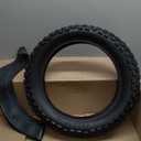 16x3.50 Tire and Tube, 3.50-12 Dirt Bike Tire Set w 45 Bent Vavle Stem for Ebike Pitbike Motorcycle Dirt Bike Motocross Trike Unicycle and Folding Bike Replace 85-305 Tire