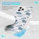 FANXI Shark Phone Case Compatible with iPhone 11 Pro (5.8 Inch) - Shockproof Clear Soft TPU Protective Cover with Shark Design for Men, Women, and Girls