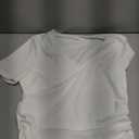 Womens Summer Sexy Short Sleeve Tshirt Tops Deep V Neck Shirts Casual Slim Fit Basic T-Shirt Tee (Medium)