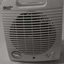 Comfort Zone Indoor Space Heater, Portable, Fan Forced, Electric, Adjustable Thermostat, Overheat Sensor, Safety Tip-Over Switch, & Stay Cool Housing, Ideal for Home, Bedroom, & Office, 1,500W, CZ35E (White)