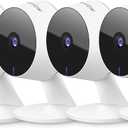 LaView Security Cameras 4pcs, Home Security Camera Indoor 1080P, Wi-Fi Cameras Wired for Pet, Motion Detection, Two-Way Audio, Night Vision, Phone App, Works with Alexa, iOS & Android & Web Access (White)