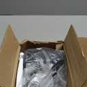 Ralbay 46inch Matte Black Vanity Lights 7 Lights Dimmable 5 Color Temperature Acrylic Modern LED Black Vanity Lighting for Bathroom