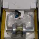 Heavy Duty Commercial Grade 2 Keyed Entry Door Lever, Satin Chrome Finished ADA Commercial Handle, UL 3 Hour Fire Rated Ergonomic Lever for Exterior Door and Front Door, 70mm Latch