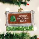 Old World Christmas Ornaments: State Parks Glass Blown Ornaments for Christmas Tree, Acadia National