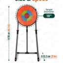 GIRAFFYCO Axe Throwing Game Set for Backyard, Target Stand with 6 Axes, 6 Throwing Stars & 6 Dart-Style Pieces, Indoor/Outdoor Yard Game for Kids, Teens, Adults & Family Play