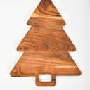 Christmas Tree Shaped Wood Cutting Board for Kitchen, Christmas Tree Wooden Serving Tray, Charcuterie Board