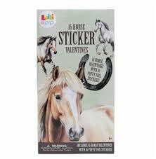 16 Horse Stickers Valentines 2 Pack