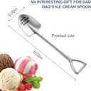10 x Father's Day Gifts,Gifts for Dad from Daughter Son,Stainless Steel Ice Cream Shovel for Dad Birthday Christmas Fathers Dad day Gifts