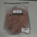 LYANER Women's Ruched Front Button Down V Neck Bell Long Sleeve Crop Tops Dressy Blouse Shirt Brown Large