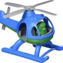 Green Toys Helicopter, Blue/Green CB - Pretend Play, Motor Skills, Kids Flying Toy Vehicle. No BPA, phthalates, PVC. Dishwasher Safe, Recycled Plastic, Made in USA.