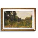 VIYYIEA Gold Framed Large Canvas Wall Art Print Large Landscape Wall Art Home