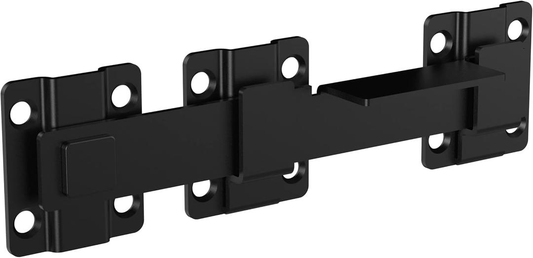 National Hardware N166-023 8.23-in Modern Black Gate Latch