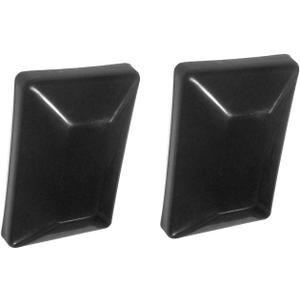 JSP Manufacturing Black 4x6 Fence Post Caps (3-5/8"x 5-5/8") Fits Treated Posts 4 x 6 Nominal Fence Post Caps Made in USA Multi-Pack Wholesale Bulk Pricing Black