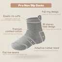 Aroveea Non Slip Grip Ankle Baby Socks 12 Pack for Toddler Boys and Girls Kids, Infant Cute Cotton Baby Socks (Gray)