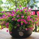 Grunyia 12 Bundles Artificial Flowers for Outdoors, UV Resistant Fake Flowers with Plastic Plants, Faux Flowers for Outside Window Box Front Porch Hanging Planter Decor (Magenta)