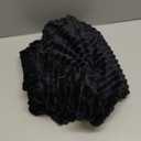 Soft Bean Bag Chair Cover No filler Sofa Cover Storage Bean Bag Cover Organizing Children Plush Toys (Black, Large)